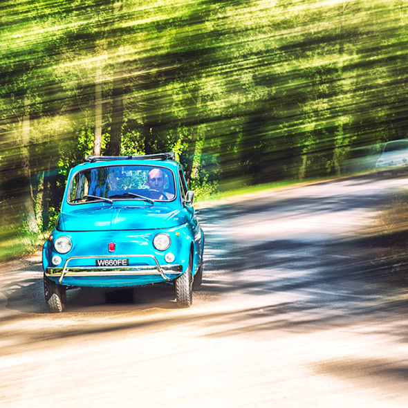 Dolce vita Fiat 500 côte d'azur