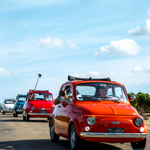 Dolce vita Fiat 500 côte d'azur