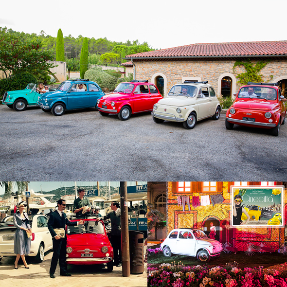 Dolce vita Fiat 500 côte d'azur